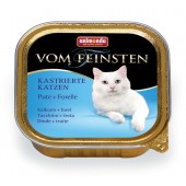 Vom Feinsten консервы для кастрированных кошек с индейкой и форелью